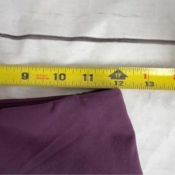 Gaiam Dark Purple High Waisted Leggings Yoga Pants Workout Gear Small - Picture 3 of 6